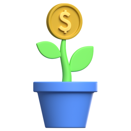 Money Plant  3D Icon