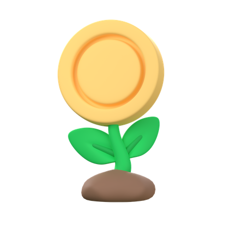 Money Plant  3D Icon