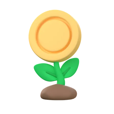 Money Plant  3D Icon