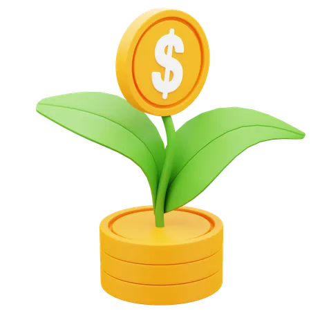 Money Plant  3D Icon