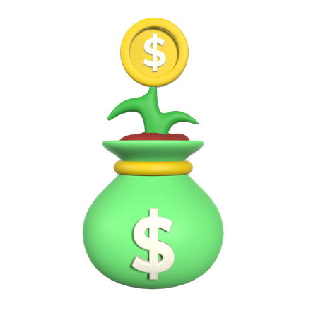 Money Plant  3D Icon