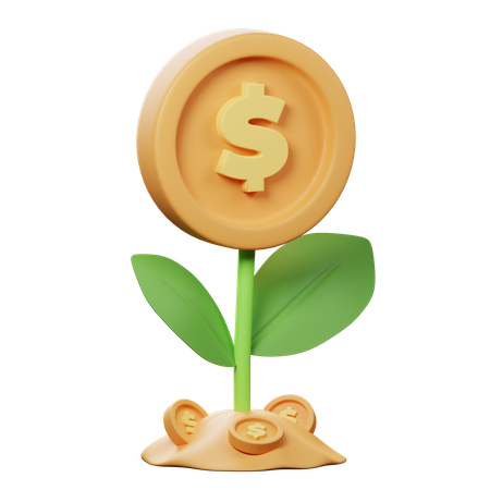 Money Plant  3D Icon