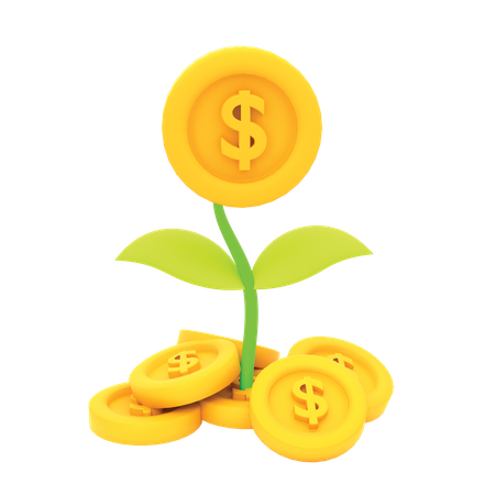 Money Plant  3D Icon