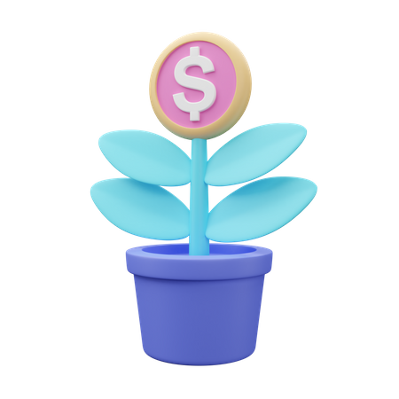 Money plant  3D Icon