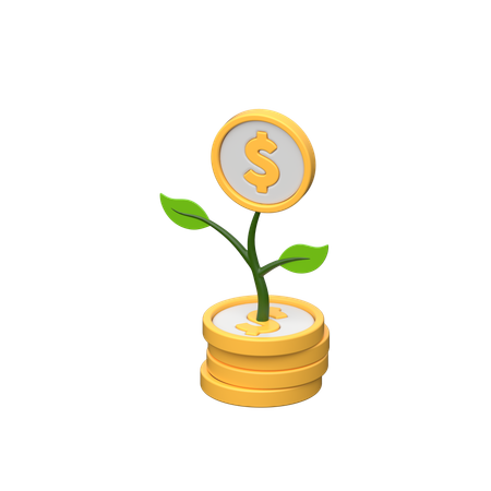 Money Plant  3D Icon