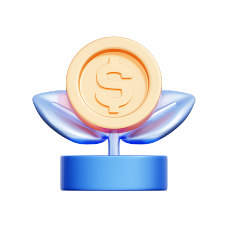 Money Plant  3D Icon