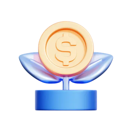 Money Plant  3D Icon