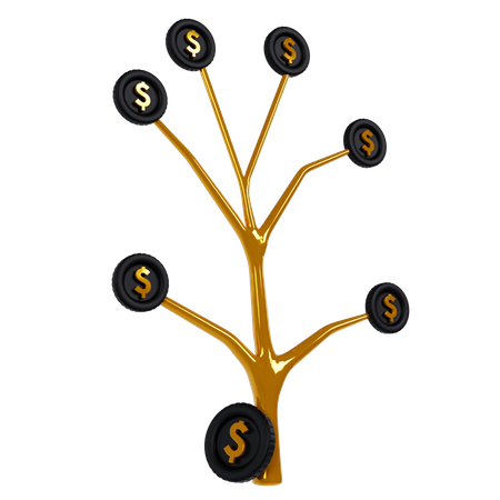 Money Plant  3D Icon