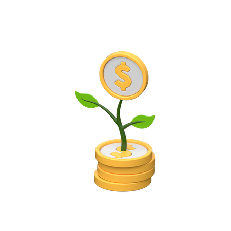 Money Plant  3D Icon