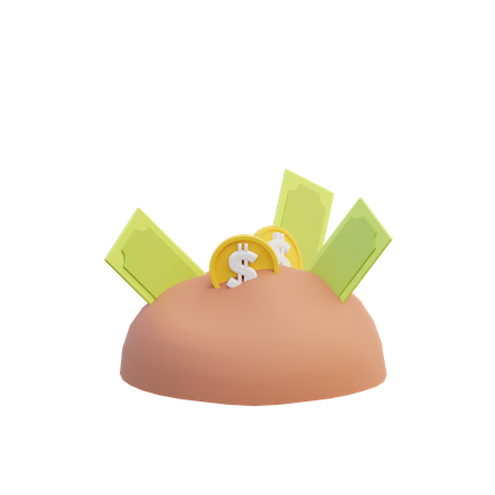 Money Plant  3D Illustration