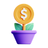 money-plant emoji 3d