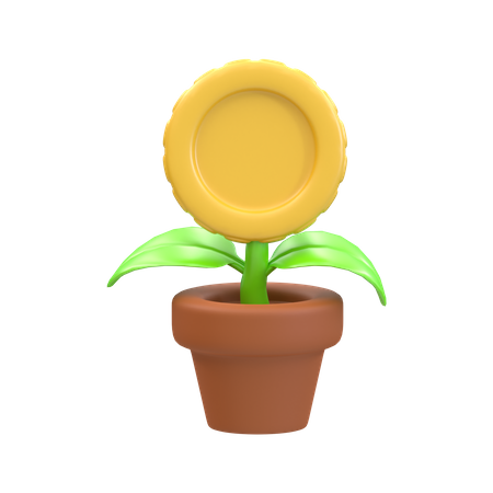 Money Plant 3D Illustration