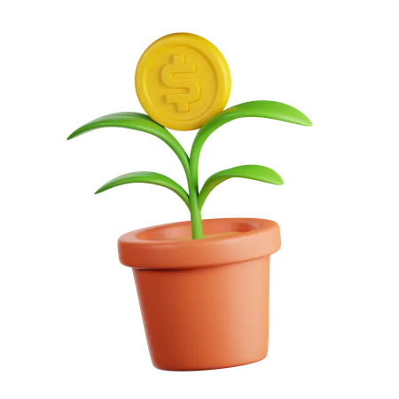 Money Plant  3D Icon