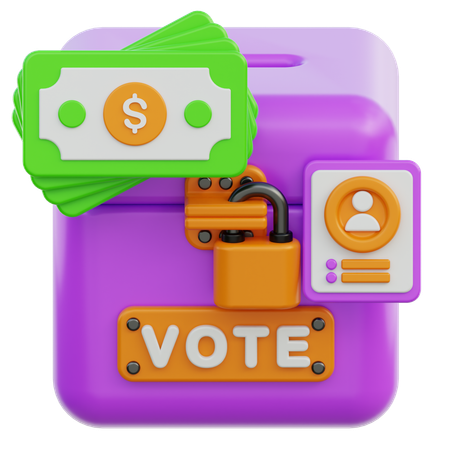 Money politics  3D Icon