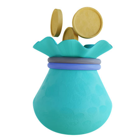 Money Pouch  3D Illustration