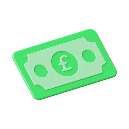 Money Pound  3D Icon