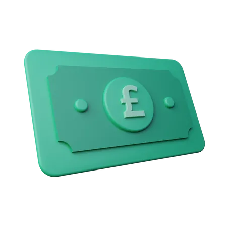 Money Pound  3D Icon
