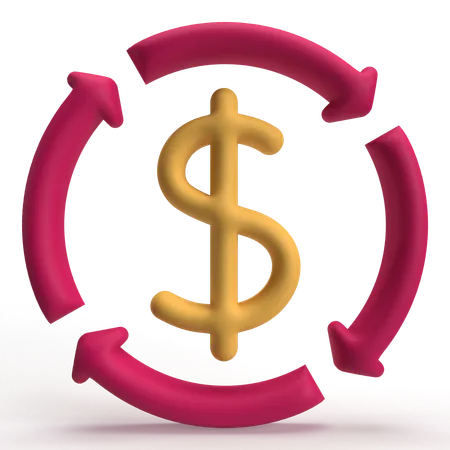 Money Process  3D Icon