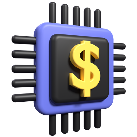 Money Processor  3D Icon