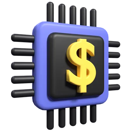 Money Processor  3D Icon