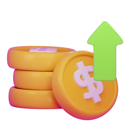 Money Profit  3D Icon