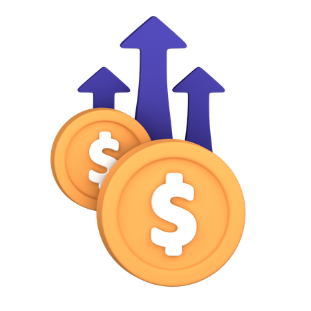 Money Profit  3D Icon