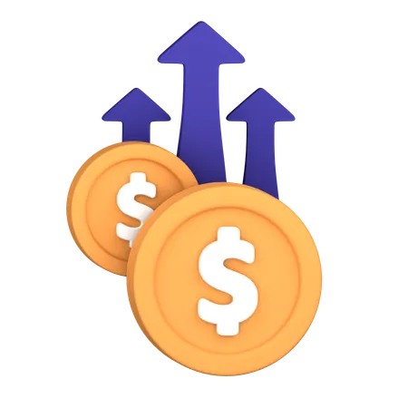 Money Profit  3D Icon