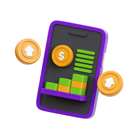 Money Profit  3D Icon