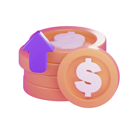 Money Profit  3D Icon