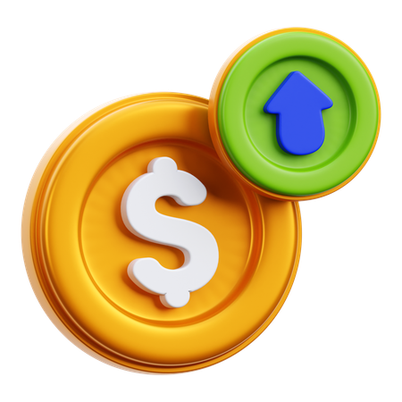 Money profit  3D Icon