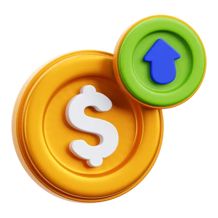 Money profit  3D Icon