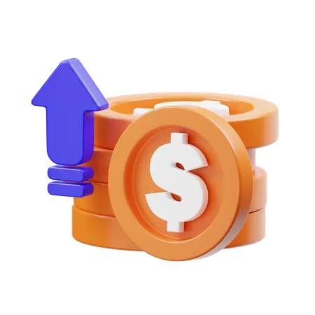 Money Profit  3D Icon