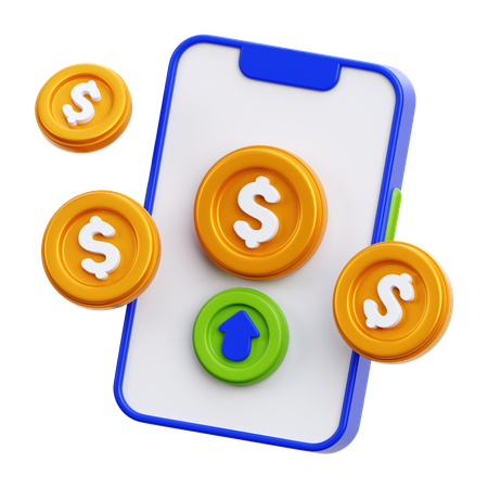 Money profit  3D Icon