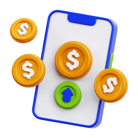 Money profit  3D Icon