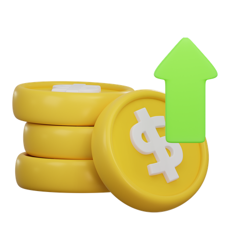 Money Profit  3D Icon