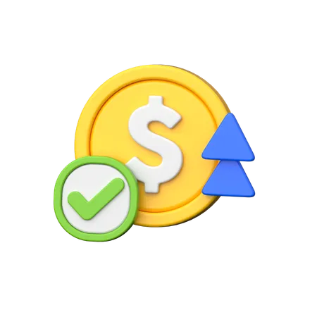 Money Profit  3D Icon