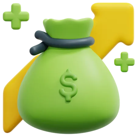 Money Profit  3D Icon