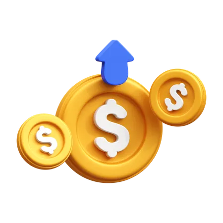 Money Profit  3D Icon