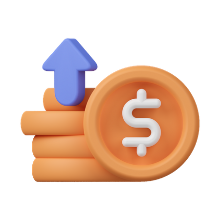 Money Profit  3D Icon