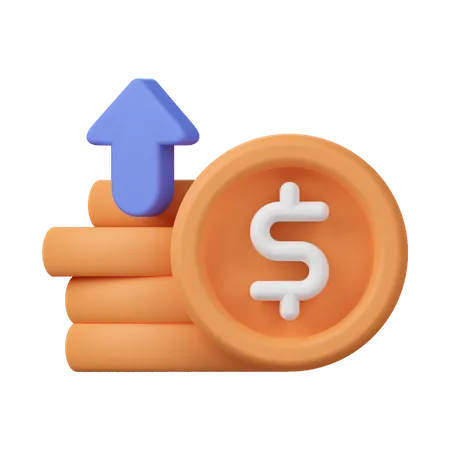 Money Profit  3D Icon