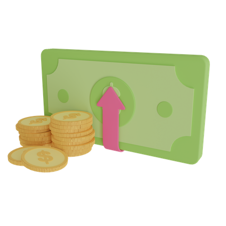 Money Profit  3D Icon