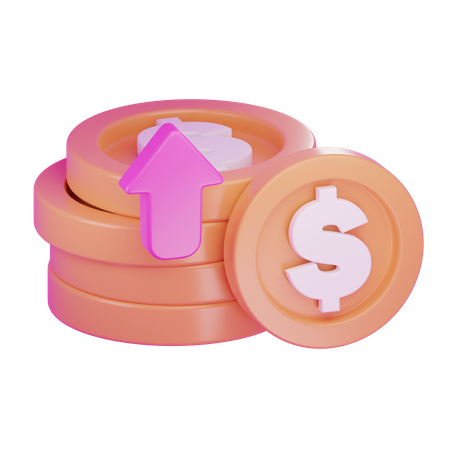 Money Profit  3D Icon