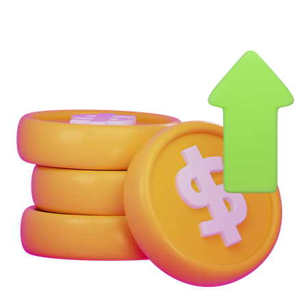 Money Profit  3D Icon