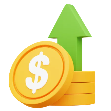 Money Profit  3D Icon