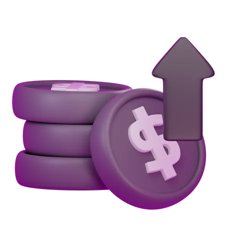 Money Profit  3D Icon