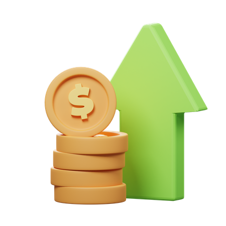 Money Profit  3D Icon