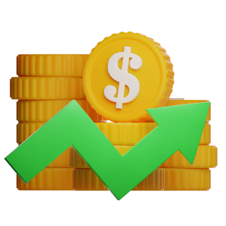 Money Profit  3D Icon