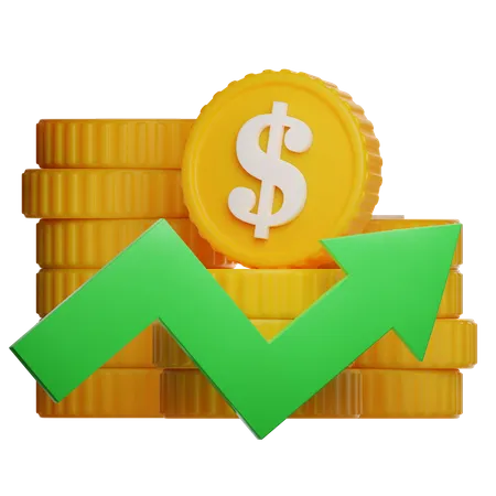 Money Profit  3D Icon