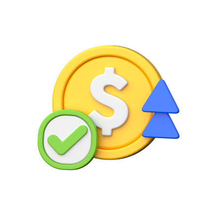 Money Profit  3D Icon