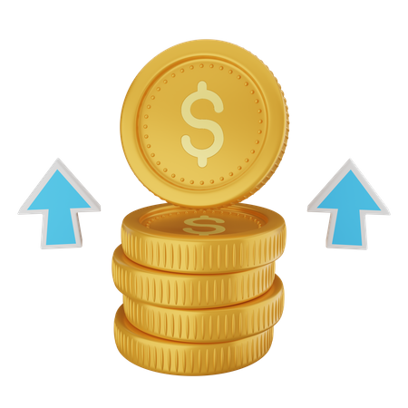 Money Profit 3D Icon